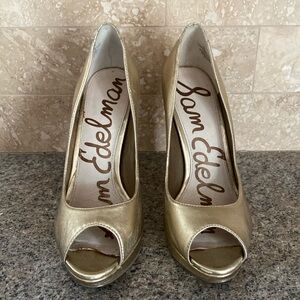 Sam Edleman gold heels